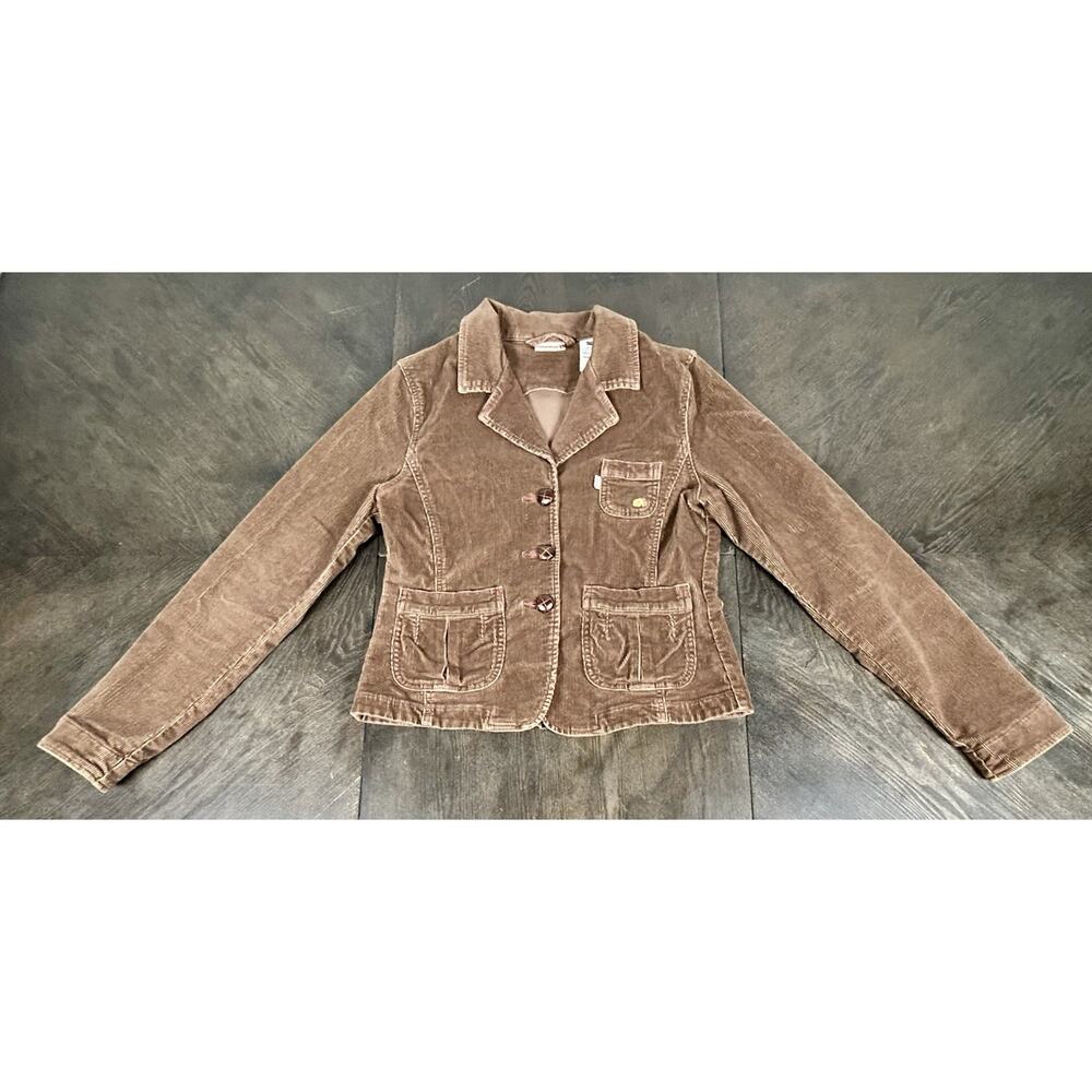 Levi’s Juniors Girls Brown Button Up Corduroy Jacket Blazer Size Large
